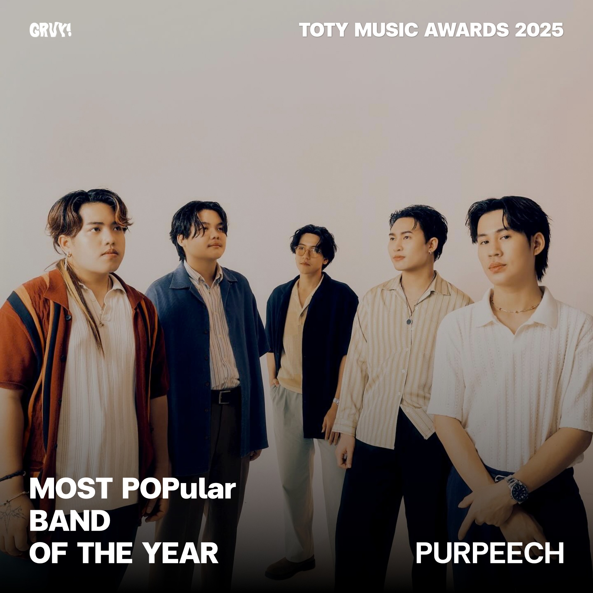 MOST POPular BAND OF THE YEAR — PURPEECH